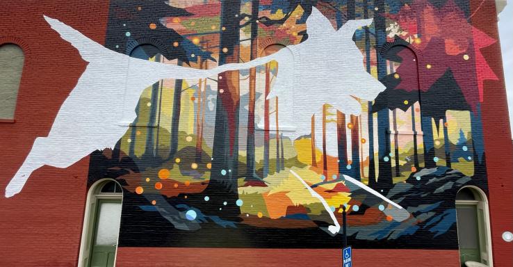 “White Dog and the Spirit of the Process” Mural - Gallery Image 3