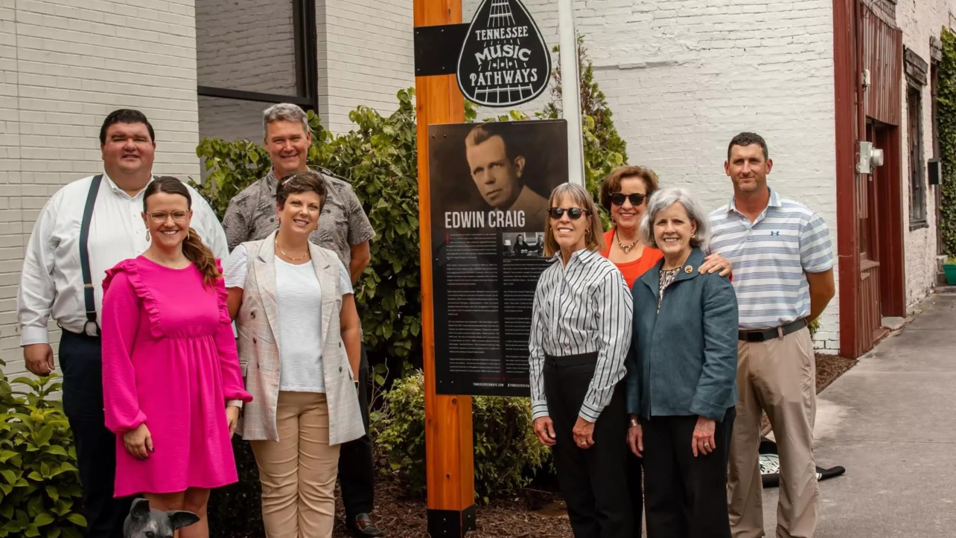 Edwin Craig Tennessee Music Pathways Marker