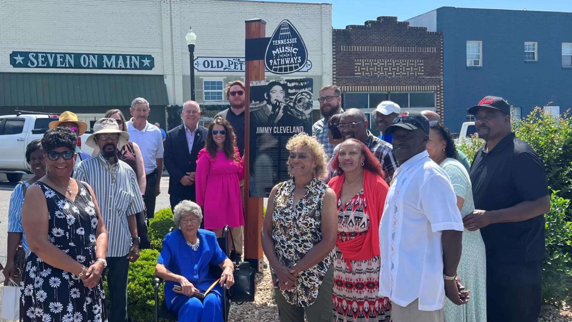 Jimmy Cleveland Tennessee Music Pathways Marker