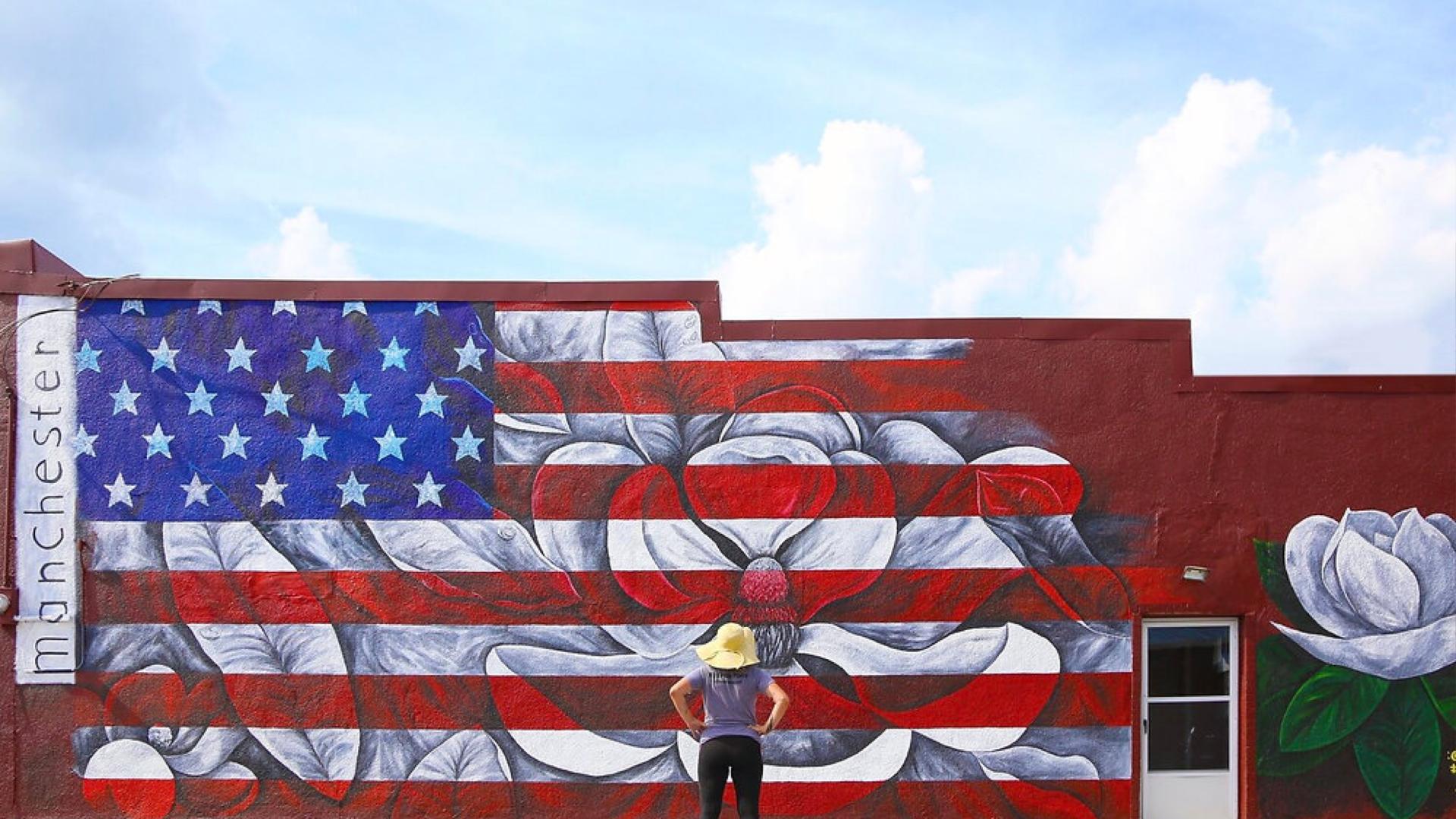 "Southern Magnolia Flag" Mural