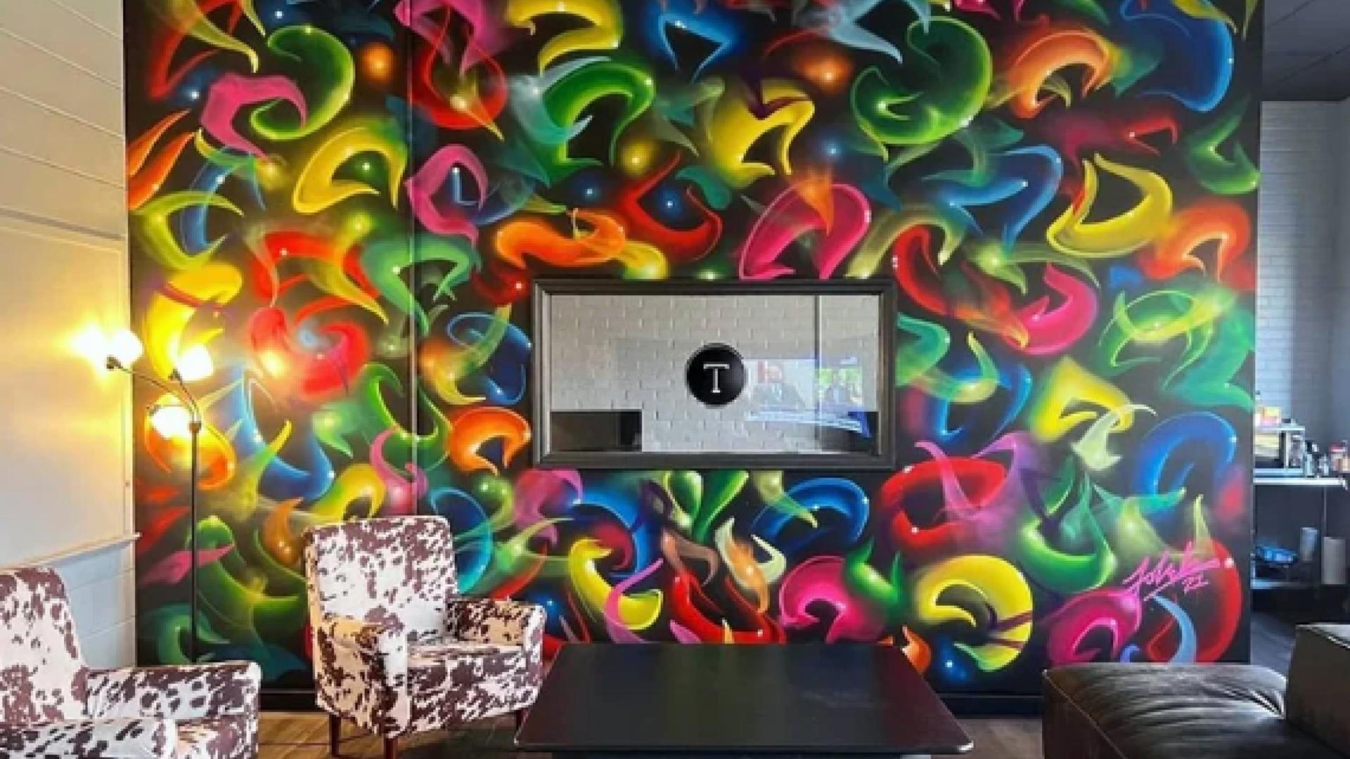 "Virtual Chaos" Mural