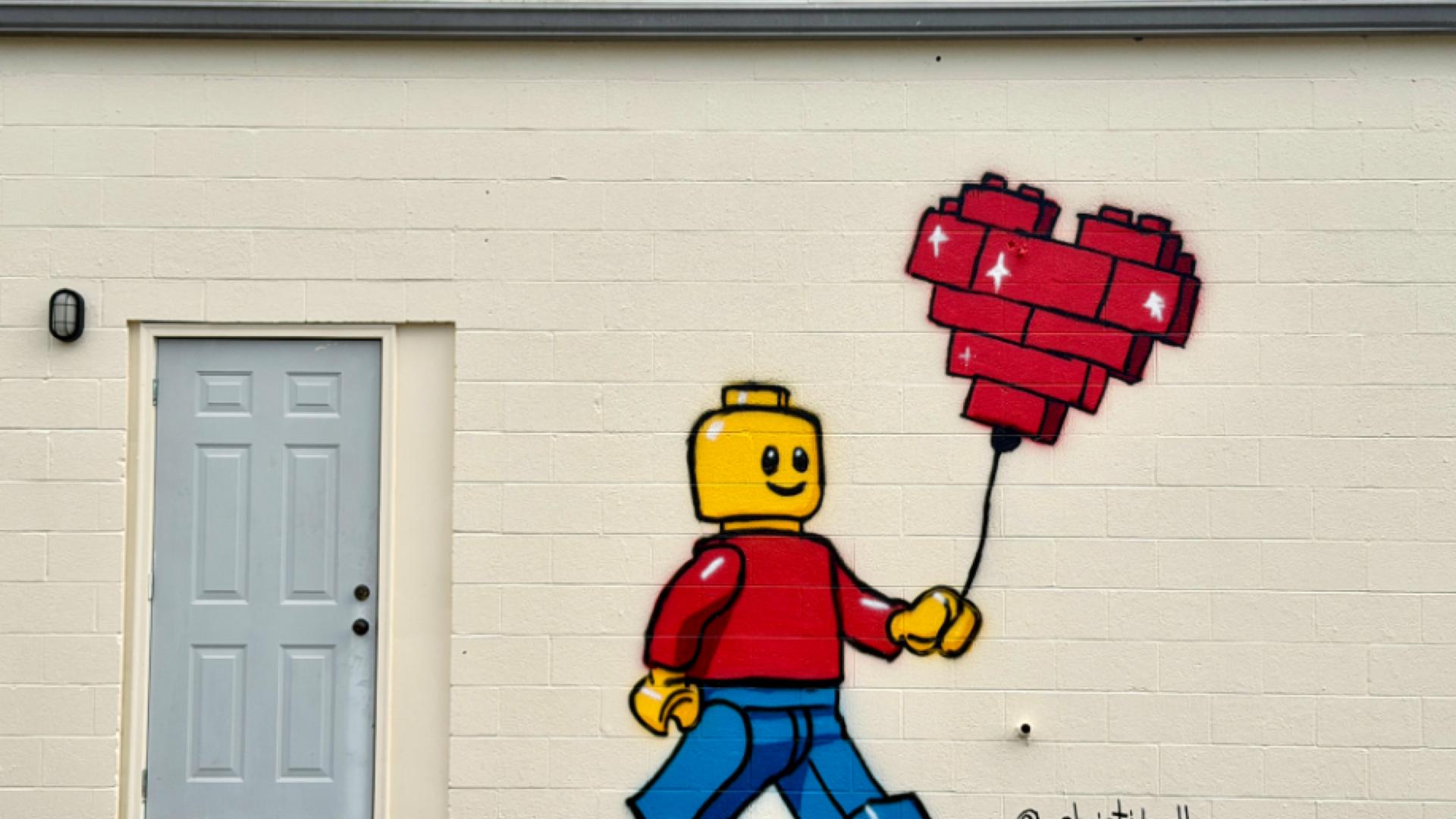 "Lego Man" Mural